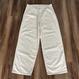 Ozma White Field Pants L NWOT